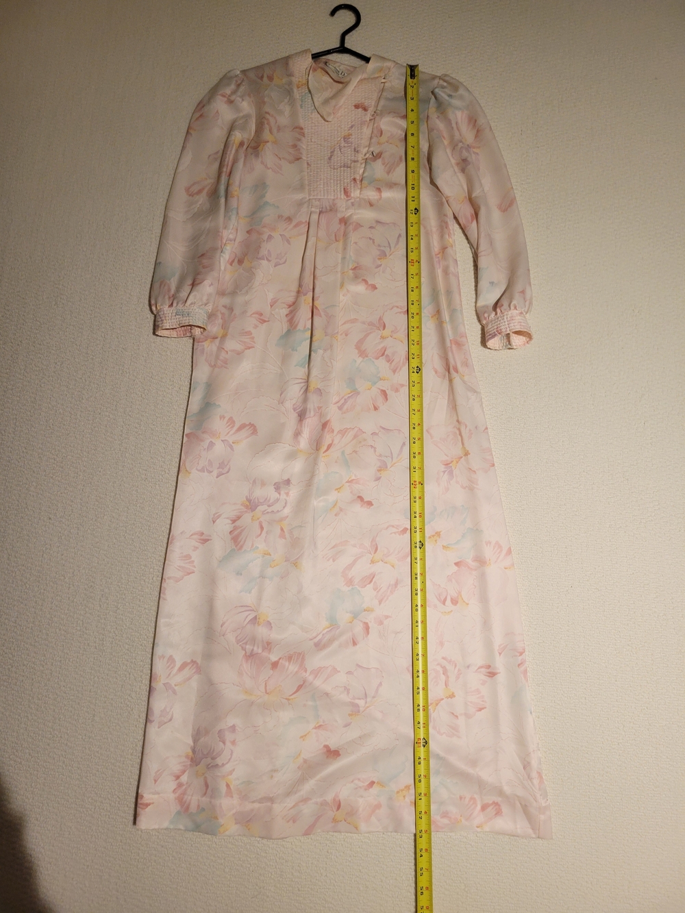 Vintage Christian Dior Floral Maxi Nightgown Pajama Dress Pink